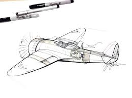 Fighter Sketch A Day 391 Sketch A Day Industrial Design Sketch Sketches
