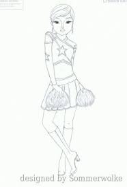 Cheerleader Reinzeichnung Der Widmung Fur Evismile Und Job Design Gezeichnet Von Sommerwolke Top Model Malen Topmodel Zeichnen Ausmalbilder