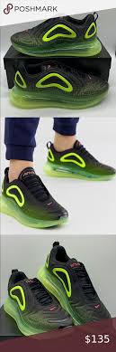 Nike Air Max 720 Black Bright Crimson Volt Men S In 2020 Nike Air Max Golf Shoes Mens Nike Air Max 2012