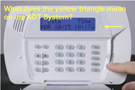 Yellow Triangle On My Adt Dsc Impassa Alarm System Zions Security Adt Alarm System System