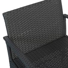 Les coussins d'assise et de dossier sont en polyester 220gr/m², épaisseur 10 cm. Salon De Jardin Bas Imitation Resine Tressee Pas Cher Gris Porto Id Market