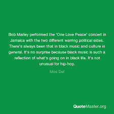 Chris blackwell recalls, with pinpoint vividness with marley on board, momentum for the one love peace concert grew. Bob Marley Performed The One Love Peace Concert In Jamaica With The Two Different Warring Political Sides There S Always Been That In Black Music And Culture In General It S No Surprise Because