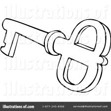 Cut out the shape and use it for coloring, crafts, stencils, and more. Skeleton Key Clipart 1069038 Illustration By Djart