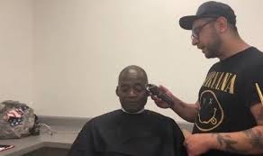 free haircuts to homeless veterans