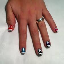 so cute basketball season appropriate converse nails hair and nails nails
