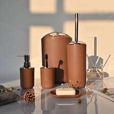 First, straighten up the vanity with sink accessories: Bathroom Accessories Set 6 Pcs Plastic Gift Set Grey Buy Bathroom Accessories Set 6 Pcs Plastic Gift Set Bath Gift Set Product On Alibaba Com