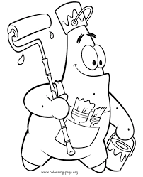 Learn about president james madison with this free printable set that includes a word search, crossword, vocabulary, and coloring pages. Spongebob Squarepants Patrick Star As A Painter Coloring Page Spongebob Coloring Spongebob Drawings Cartoon Coloring Pages