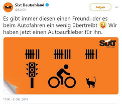 Werbung * warum gibt es werbung. Sixt Provoziert Mit Werbemotiv Uber Getotete Radfahrer Stern De