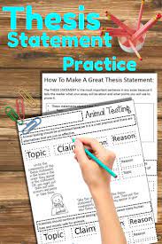 Thesis Statement Worksheets And Google Slides Middle School Writing Thesis Statement Thesis Statement Middle School