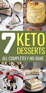 7 No Bake Keto Dessert Recipes Keto Dessert Easy Keto Dessert Recipes Diet Desserts