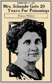 The Poison Widow of Whitewater Full story in link in comment. *No man, not  even her husband, ever paid flattering attention to Myrtle Schaude before  Ernest Kufahl came to room at her