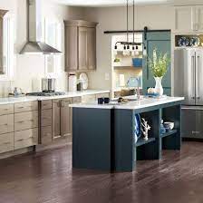 In modern homes, the store room has been merged in the think differently and give a splash of colour in the cabinets of predominantly white kitchen. Two Toned Kitchens Are Being Upstaged By Three Toned Color Schemes Prosource Wholesale