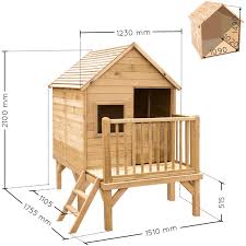 cabane en bois traite sur pilotis pour enfant winny en 2021 cabane bois plan cabane enfant cabane