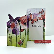 Find out how to make this heartfelt card. Make A Creative Greeting Card With A Unique Slant Lisa S Stamp Studio