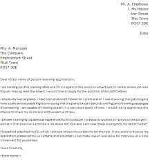 Aircraft Cleaner Cover Letter Sample Lettercv Com