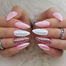 For this brilliant manicure, you are taking french nail style to a go for this beautiful nail decoration only if you know you have a steady hand. 35 Beautiful Pink Nail Designs Pink Nails Ideas
