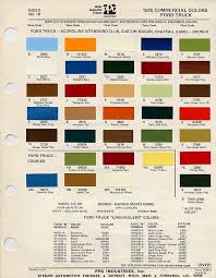 Color Chart 75 Ford Bronco Bronco Ford