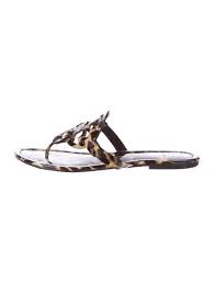 Tory burchwomen's miller leopard print thong sandals. Tory Burch Miller Leopard Sandals Shoes Wto124712 The Realreal