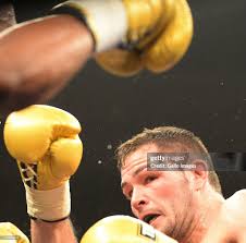 Johnny Muller in action during a bout against Wilbeforce Shihepo from...  News Photo