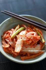 Fresh Napa Cabbage Kimchi Salad Baechu Geotjeori Recipe Fresh Kimchi Food Recipes