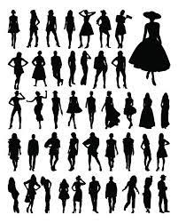 Download high quality royalty free black woman clip art from our collection of 65,000,000 royalty free clip art graphics. Fashion Woman Silhouettes Vector Material Woman Silhouette Silhouette Vector Silhouette Drawing