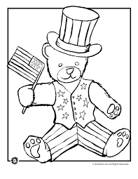 Let's get patriotic and color some red white and blue! Stars And Stripes Bear 4th Of July Coloring Page Woo Jr Kids Activities Children S Publishing