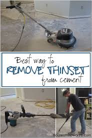 Also sharpen the concrete spalling removal. The Best Way To Remove Thinset From A Cement Foundation House Of Hepworths Cleaning Hacks House Cleaning Tips Tile Removal