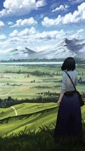 Mountain and clouds digital wallpaper, two anime character standing on wood branch facing mountain and red moon illustration. Wallpaper Anime Hd For Phone Anime 4k Wallpapers For Desktop Mobile Dororo Hd 3dwall Anime Wallpaper Phone Hd Anime Wallpapers Android Wallpaper Anime