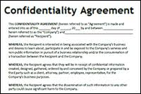 They allow the parties to share sensitive information without fear that it will end up in the hands of competitors. Confidentiality Agreement