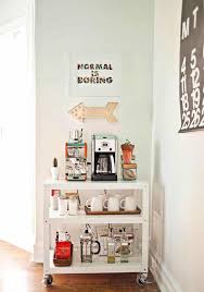 Using wood glue and 2″ finishing nails, secure an 11 1/4″ 2×2 board between 2 36″ 2×2 boards. 20 Coffee Station Ideas To Make Caffeine Addicts Happy