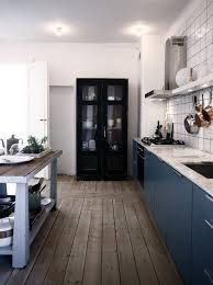 Kitchen With Slate Blue Cabinets Home Kitchens Home Kitchen Remodel