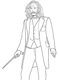 Llevaba una túnica de color amarillo brillante porque le enseñaron que . Sirius Black From Harry Potter Coloring Page Free Printable Coloring Pages For Kids