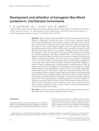 Www.alanrobinson.com.ar libros, espectáculos y clases. Pdf Development And Utilization Of Transgenic New World Screwworm Cochliomyia Hominivorax