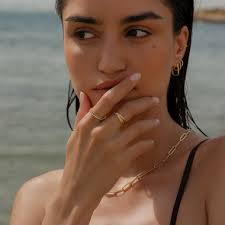 Gouden Bolletjes Aanschuifring van 14 Karaat Goud voor Dames