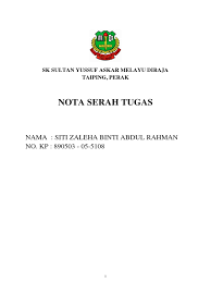 Check spelling or type a new query. Contoh Nota Serah Tugas Guru