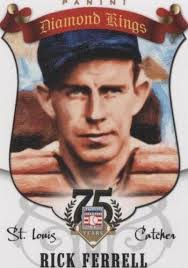Rick Ferrell Hand Signed Baseball Hall Of Fame Postcard