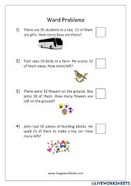 (or story problems) allow kids to apply what they've learned in math class to . Word Problems Maths Grade 1 Worksheet