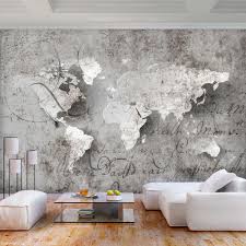 25,95 € 12,56 € grundpreis: Vlies Fototapete Weltkarte Grau Landkarte Beton Tapete Wandbilder Xxl Wohnzimmer Ebay Tapeten Wohnzimmer Wandtapete Fototapete Wohnzimmer