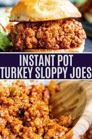 Ground turkey, beans, veggies and spices simmer for 20 minutes in your electric. Instant Pot Sloppy Joes Recipe With Ground Turkey Erhardts Eat