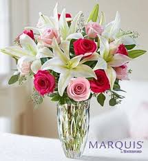 Find the perfect waterford crystal stock photos and editorial news pictures from getty images. Rose And Lily Bouquet In Marquis By Waterford Crystal Vase In Gainesville Fl Prange S Florist