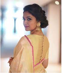 Keerthy Suresh Kerala Saree Blouse Designs Saree Hairstyles Designer Saree Blouse Patterns
