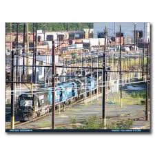 Enola Norfolk Southern Railroad Yard Harrisburg Pa Postcard Zazzle Com Norfolk Southern Harrisburg Enola