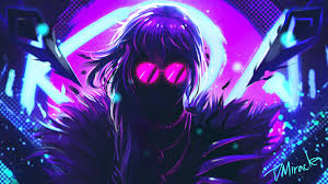 Kda Evelynn 4k League Of Legends Neon Art League Of Legends Characters
