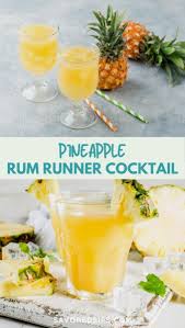 Pineapple Rum Runner Cocktail Recipe In 2020 Drinks With Pineapple Juice Pineapple Rum Pineapple Drinks