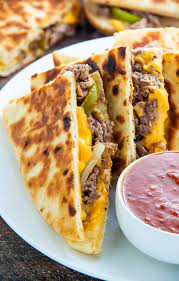 Maybe you would like to learn more about one of these? Loaded Philly Cheesesteak Quesadillas Baker By Nature