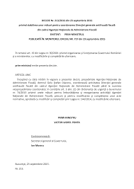 Publicată în monitorul oficial nr. Https Static Anaf Ro Static 10 Anaf Legislatie Deciziepm 213 2015 Pdf