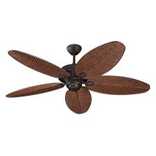 Monte carlo 5cu52rb cruise tropical 52 outdoor ceiling fan, 5 abs palm leaf blades, roman bronze 4.0 out of 5 stars 53 monte carlo 5hv52bk transitional ceiling fan from haven 52 collection in black finish, inch, see image Monte Carlo Fans 5cu52rb Cruise 5 Blade Outdoor Ceiling Fan With Pull Chain Control In Outdoor Style 52 Inches Wide By 13 97 Inches High