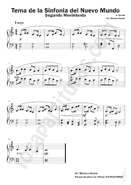 La sinfonia del nuevo mundo dvorak. Diegosax 3 Partituras De Piano Nivel Inicial Partitura De Sinfonia Del Nuevo Mundo De A Dvorak Love Is A Shield De Camouflage Y Scarborought Faire Popular Pianistas Principiantes