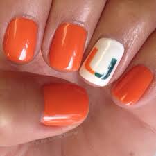 Um College Football Nail Art Design Football Nails Football Nail Art Nails