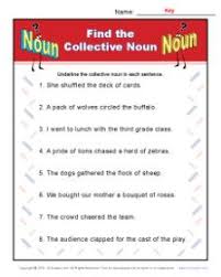 Collective Noun Worksheets Find The Noun Collective Nouns Worksheet Nouns Worksheet Collective Nouns